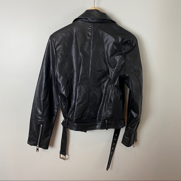 Elodie | Vegan Leather Classic Motorcycle Jacket M - Picture 5 of 5